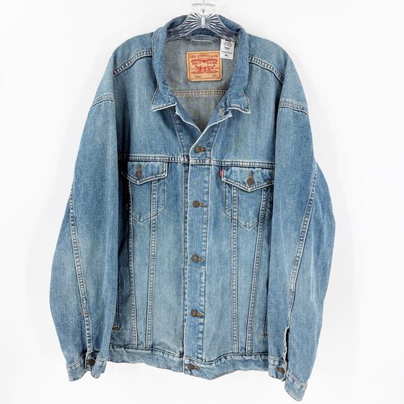 Levi's Other - Levis 70507 Standard Trucker Denim Jacket Mens 3XL Blue Faded Vintage Style